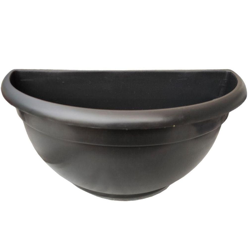Vaso Meia Lua Jardim Vertical Suspenso 50 Und Preto Médio