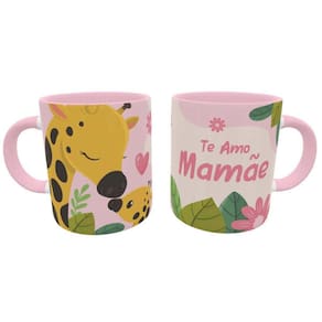 Caneca Te Amo Mamãe Girafa Kawaii Presente Dia Das Mães