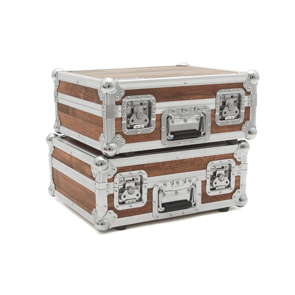 Hard Case Para Par De Toca Disco Technics Mk2 Vintage