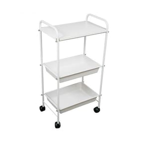 Carrinho Auxiliar 1 Tampo Mdf E 2 Bandejas