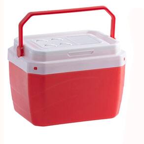 Caixa termica de plastico vermelho 40l 50,5X41X37cm