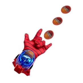 Luva Lança Discos Homem Aranha Luz E Som Vingadores