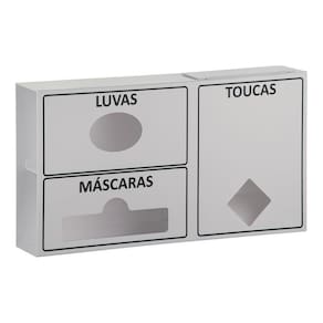 Dispenser Epi Triplo Luva Máscara Touca Descartável Ramebel