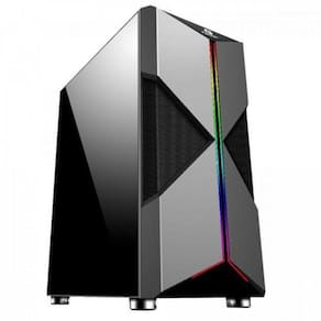 Gabinete Gamer Fortrek Rgb Mid Tower Holt Preto