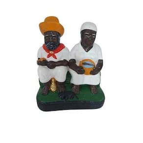 Imagem Casal Preto Velho - Tamanho M - Peça Dupla