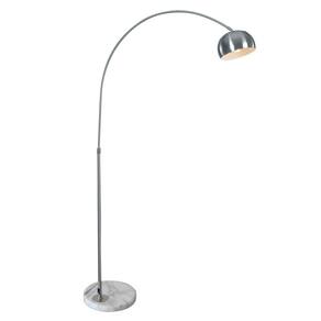 Luminária Chão Piso Arco Base Mármore Ajustável 801S-Bp