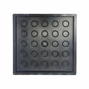 Forma Plastica  Piso Tátil Bolinha 25X25X2Cm 10 Unidades
