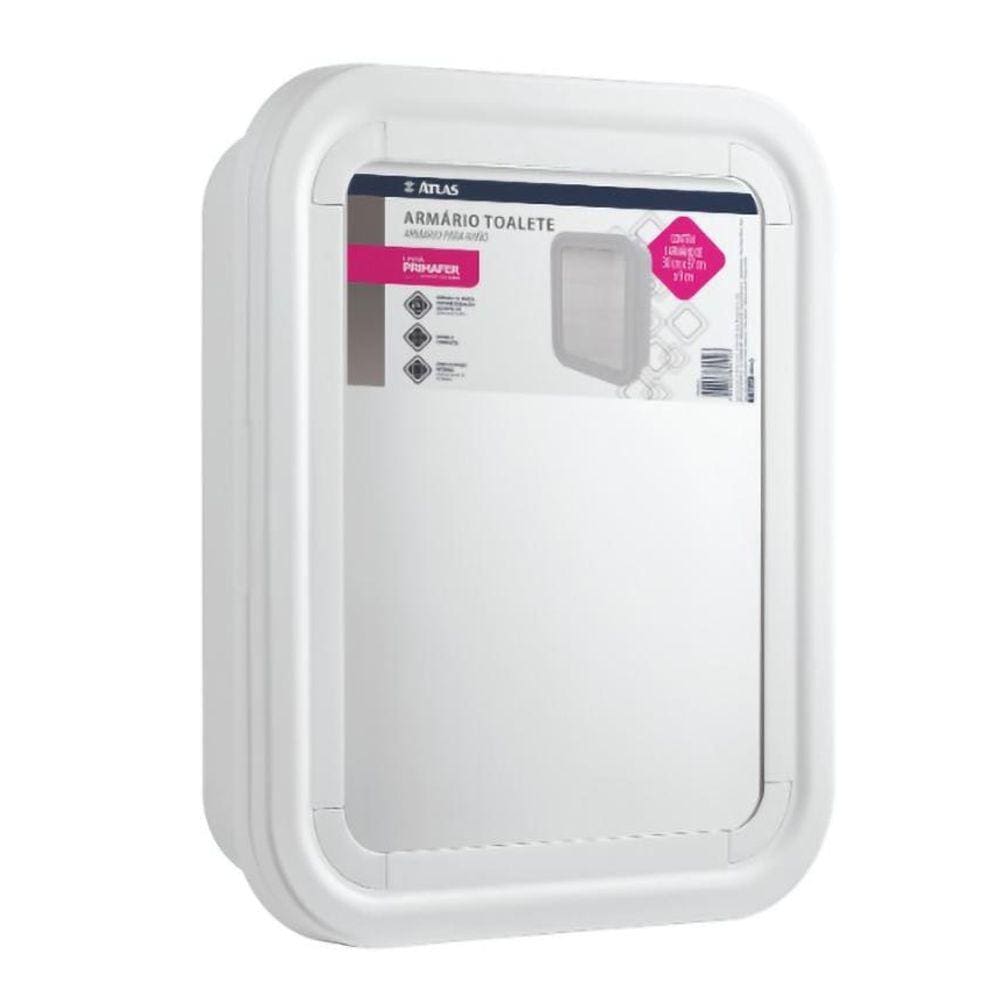 Armário Banheiro Toalete Pvc Branco Primafer