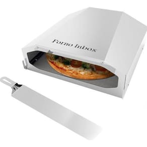 Forno De Pizza Para Churrasqueira Inox Pequeno
