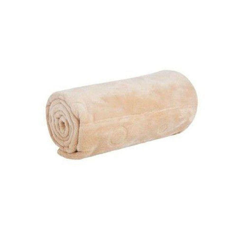 Cobertor Bebê Touch Texture Raschel Jolitex 80CmX1,10M Bege