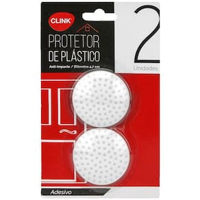 Kit Com 2 Protetor De Porta Maçaneta Anti Impacto Parede