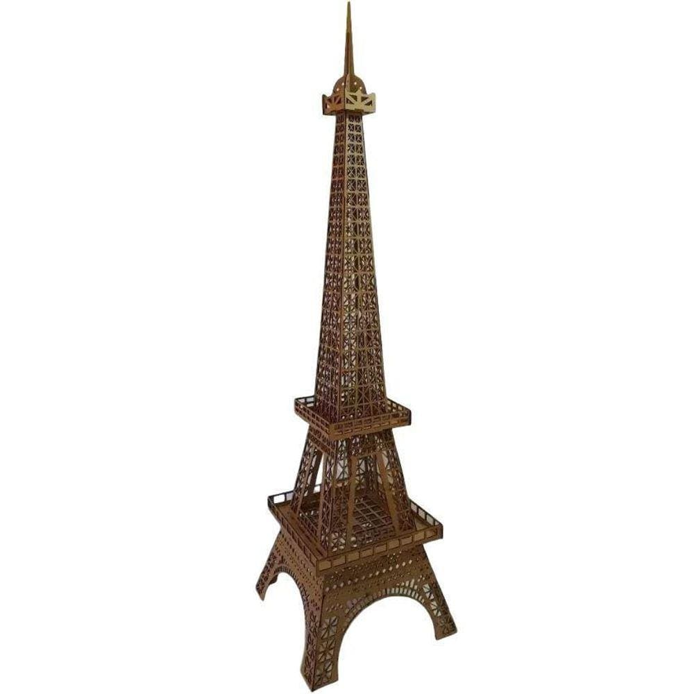 Torre Eiffel Enfeite Decoração Mdf Cru 2 Metros De Altura