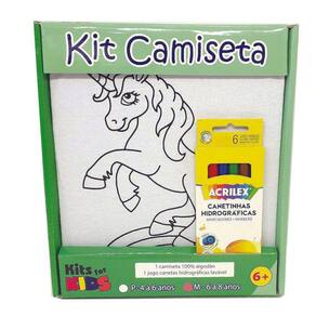 Kit Caneca para pintar Unicórnio + Jogo de canetinhas Laváveis