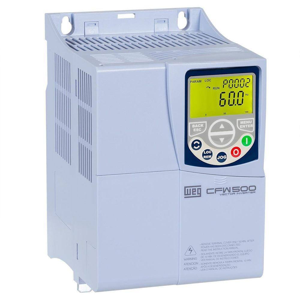 Inversor De Frequencia Weg Cfw500 1,5Cv 380V 2,6A Sem Filtro