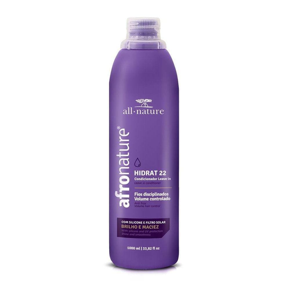 Hidrat 22 1000Ml Afro Nature Leave In Litro Cachos Perfeitos