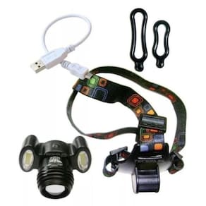 Lanterna De Cabeça Recarregável 2Cob Led Jy-8858