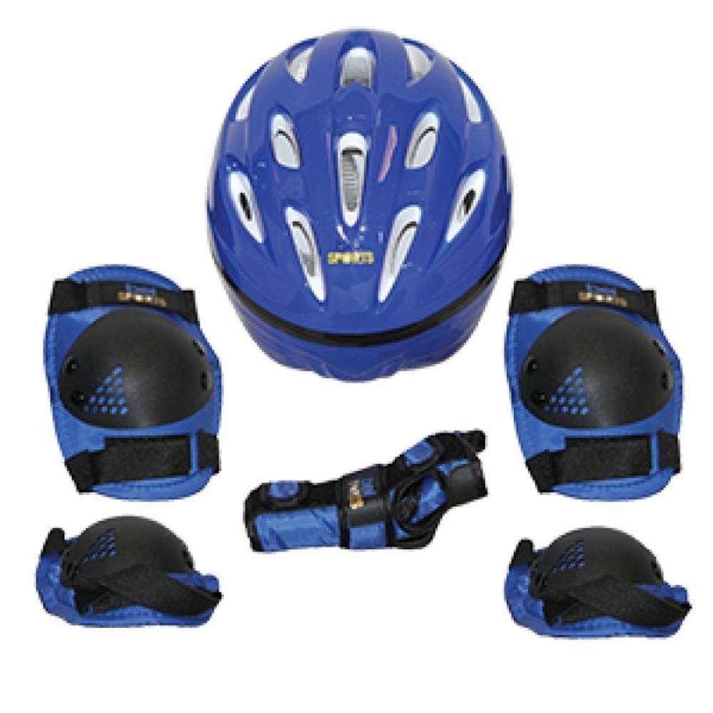Kit De Proteção Radical C/ Capacete Tam. P Azul Bel Sports