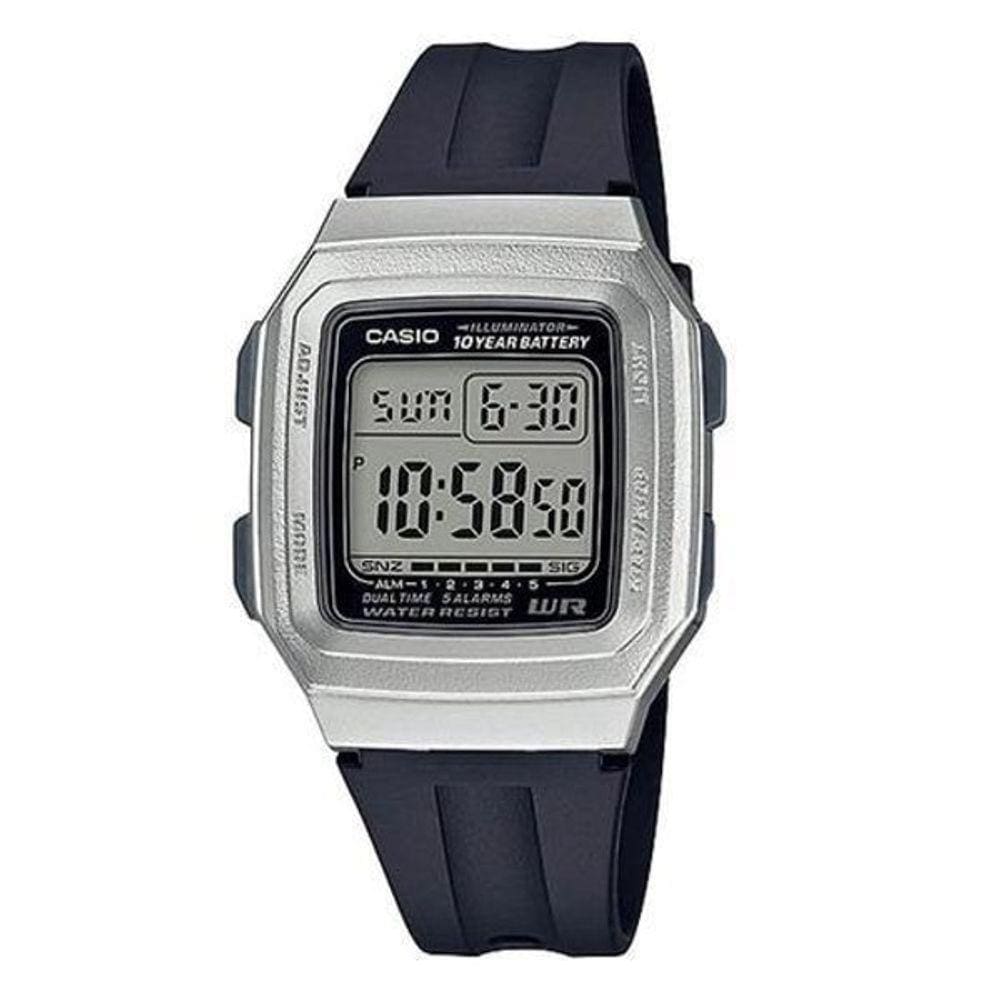 Relógio Unissex Casio Prata/Preto F201Wam-7Avdf