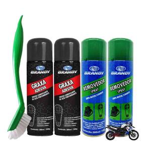 Kit Limpeza Moto 2 Removedor Graxa Limpa Motor