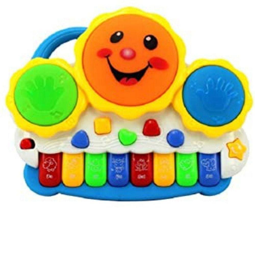 Piano infantil teclado musical bebe ia ia o bichos tecladinho bebe