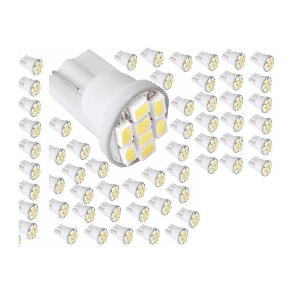 20 Leds Carro Moto 8 Led T10 Pingo Cg Titan Fan Xr Biz Ybr