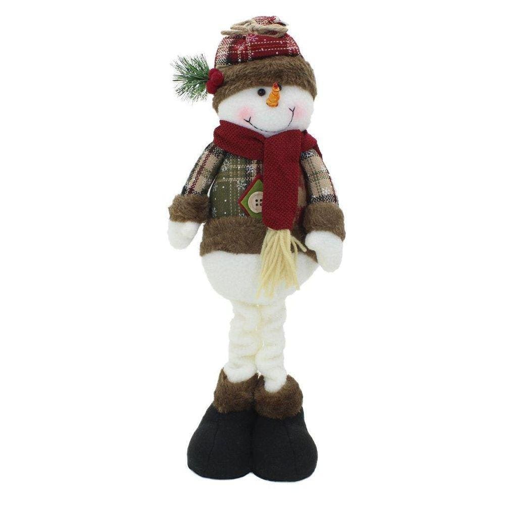 Boneco De Neve Natal Em Tecido 50Cm