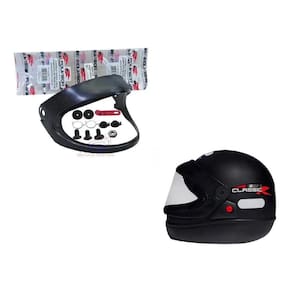 Kit Reparo Capacete San Marino Moldura 1 Viseira Cristal