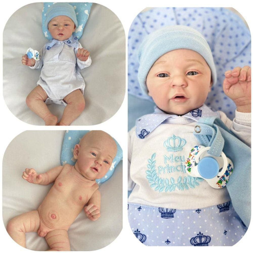 Bebê Reborn Menino Silicone Toma Banho Carequinha