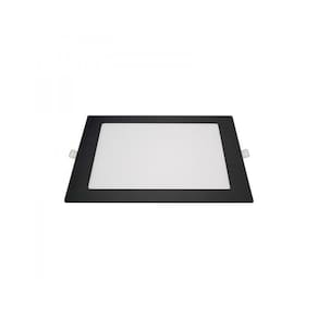 Painel Led Embutir Quadrado 17Cm 4100K Blumenau - Preto