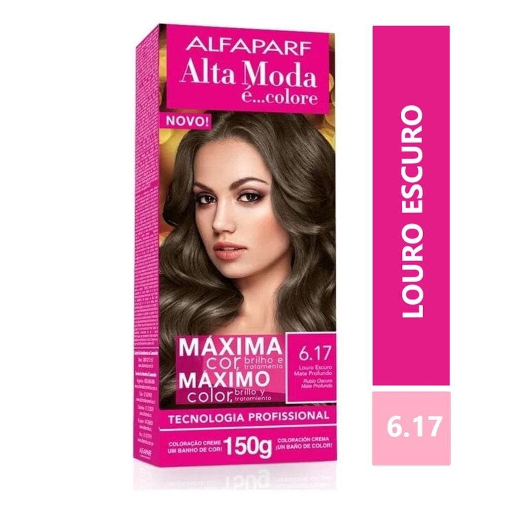 Tintura Alta Moda  6.17 Louro Escuro Mate Profundo150g