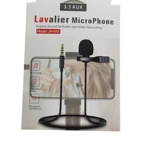 Microfone De Lapela 3.5Mm Stereo P2 1.5M - Lavalier - Tomate