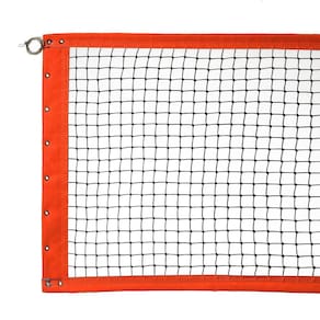 Rede De Beach Tennis Simples 6,5 Metros Laranja/Preto