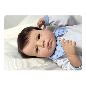Bebê Reborn Menino Realista Enxoval Completo Tem Pipi Banho