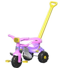 TRICICLO INFANTIL MOTOBAN PASSEIO PREMIUM ROSA - BANDEIRANTES -836