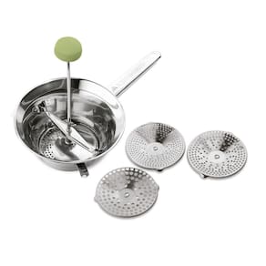 Passa Verduras Inox Com 3 Discos 20 Cm Vera