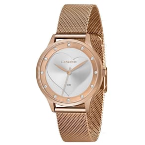 Relógio Lince Feminino Lrr4725L S1Rx Rose Com Pedras