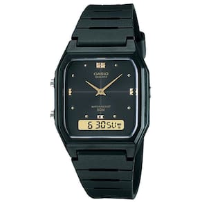 Relógio Unissex Casio Vintage Aw-48He 1Av Preto Anadigi