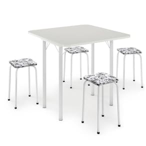 Mesa Dobrável Com 4 Banquetas - Logdesign