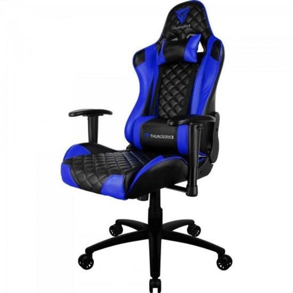 Cadeira Gamer Profissional Tgc12 Thunderx3 Preta E Azul