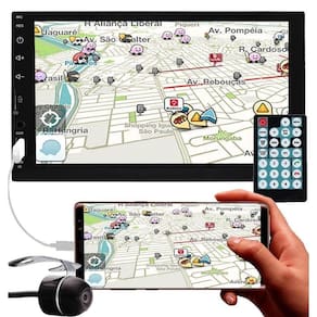 Multimídia H-Tech 2 Din Ht-3100 7 Pol Espelhamento Bt Câmera