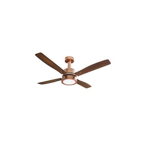 Ventilador De Teto Venti-Delta Vintage Led Cobre 127V