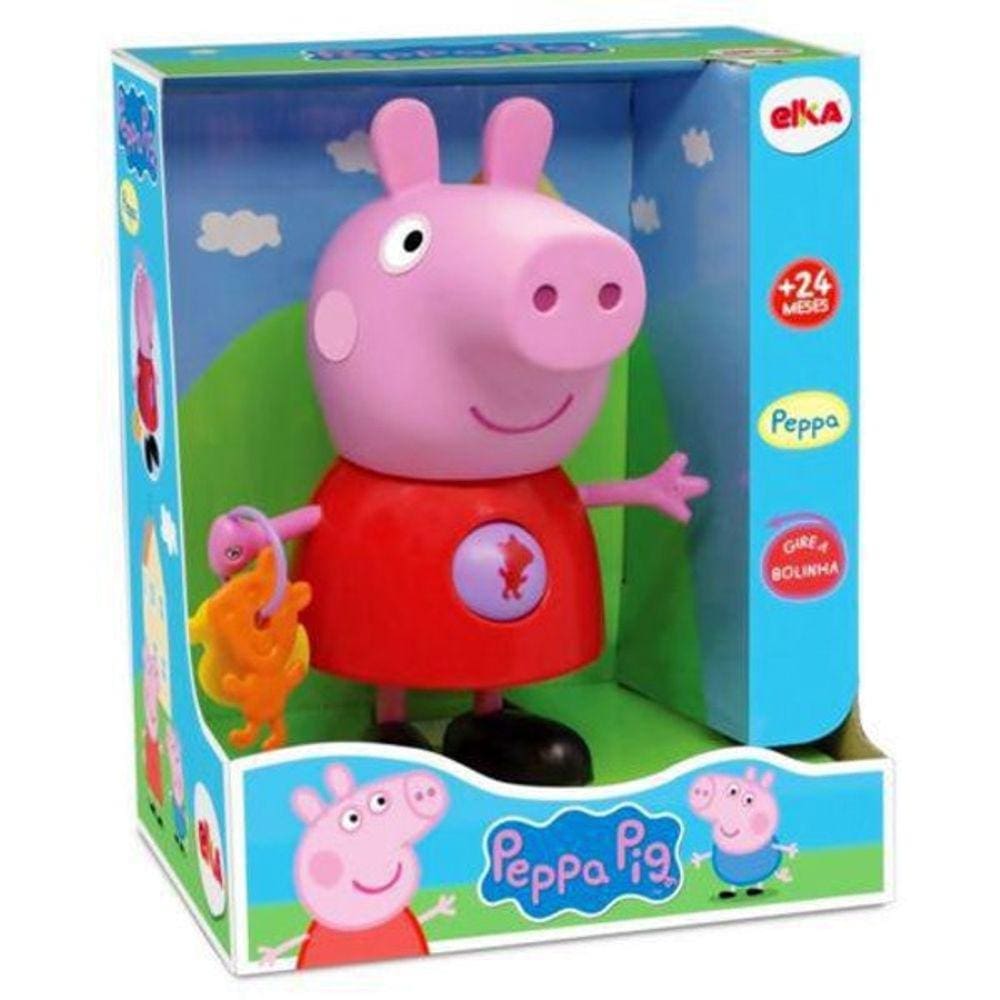 Boneca Peppa Pig Com Atividades Elka