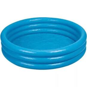 Piscina Inflável Infantil Intex Redonda Azul Cristal 581L