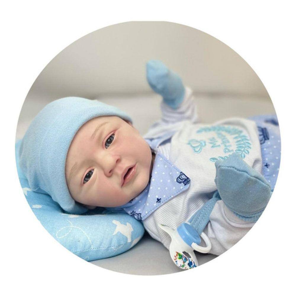 Bebê Reborn Menino Silicone Realista Carequinha Mm01