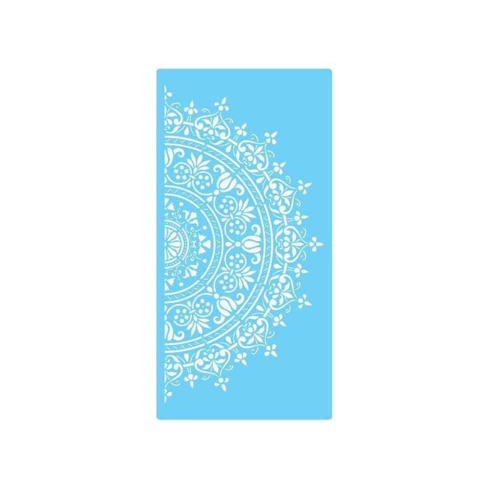 Stencil De Parede Tamako Mandala - 55 X 110Cm - Ref 646