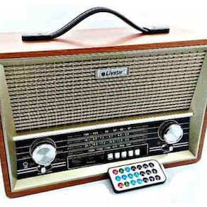 Rádio Edição Retrô Livstar Portátil Bluetooth Usb B2068