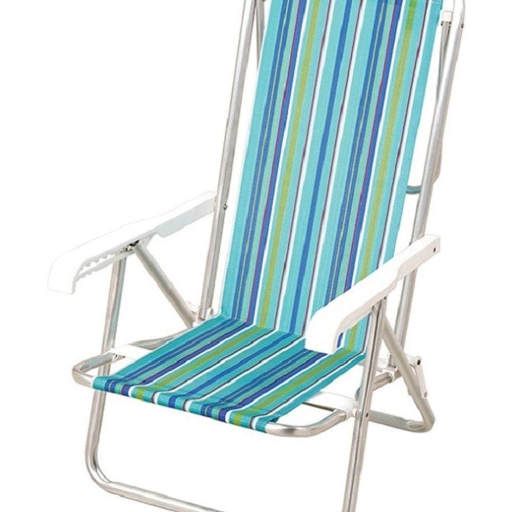 Cadeira reclinável 8 posições - Alumínio - Mor