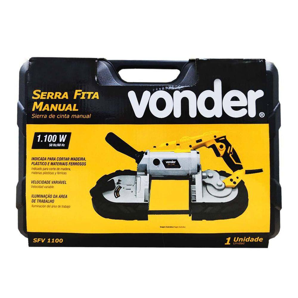 Serra Fita Manual Vonder Sfv1100 220V Luz Led 6 Velocidades