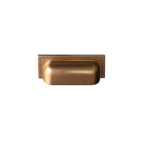 Puxador De Gaveta Sobrepor Zen Plymouth - Dourado Fosco