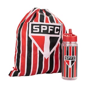 Garrafa 450ml Plástica com Mochila Tipo Saco -São Paulo EAS026